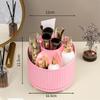 Desktop Rotating Makeup Brush Storage Holder Cosmetics Shelf Desktop Dressing TableEyeshadow BrushLipstick Box Pen Holder