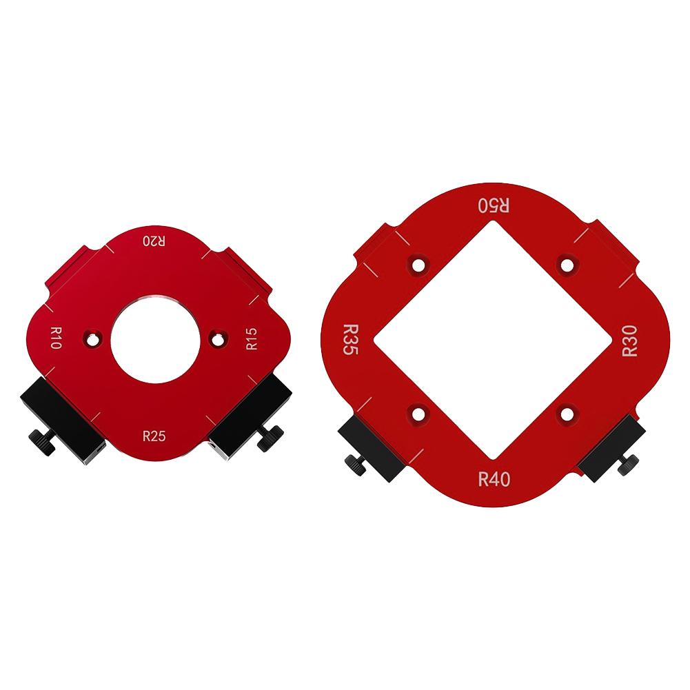 Woodworking Router Arcs Angle Positioning Template Corner Radius Routers R10-R50 Radius Jig Wood Milling Cutter Round R-corner