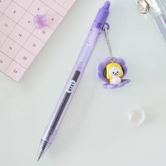 Гелевая ручка BT21 Baby с жемчужной фигуркой CHIMMY
