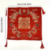Chinese Red Embroidery Pillow Cover New Year Valentine's Day Wedding Gifts Decorative Pillows Christmas Cushion Cover No Filling