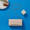 Elegant Compact Evening Clutch Bag Foldable Luxury Detachable Strap Crossbody Bag for Birthday Party Dinner Date