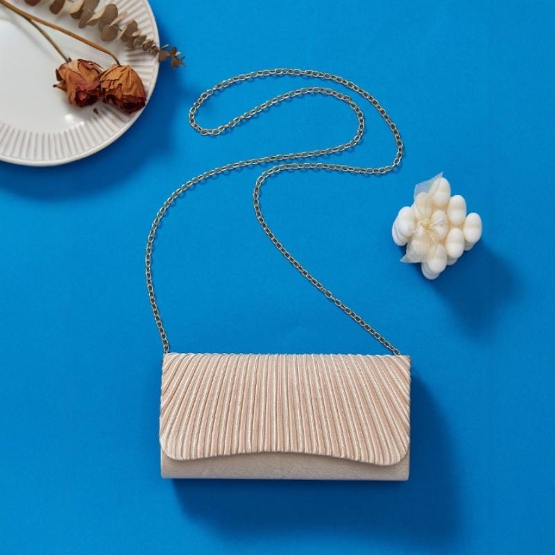 Elegant Compact Evening Clutch Bag Foldable Luxury Detachable Strap Crossbody Bag for Birthday Party Dinner Date