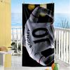 Goalkeeper Celebrates Victory Beach Towel Super Soft Microfiber Quickdry Fabric Comfortable Lightweight