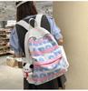 Student Schoolbag Female Letter Print Backpack High School Student Large Capacity Backpack