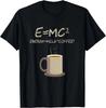 Funny Science Coffee Energy Milk Coffee Tshirt Y2k Top Emc2 Funny Printed Graphic T Shirts Casual Loose Streetwear Unisex