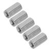 20Pcs Hex Coupling Nut M6 Stainless Steel Rust Resistant Connector Nut Kit Silver