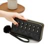 Rivets Woman Clutch Wallet Soft Plush Ball Square Card Bag Simple Women Long Purse  Female