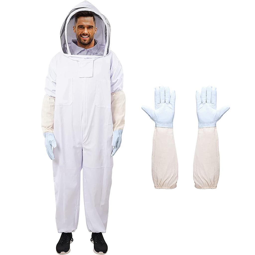 L/XL/XXL Größe Atmungsaktiver Weicher Bienenanzug für Imker Bienenhaltung Werkzeug