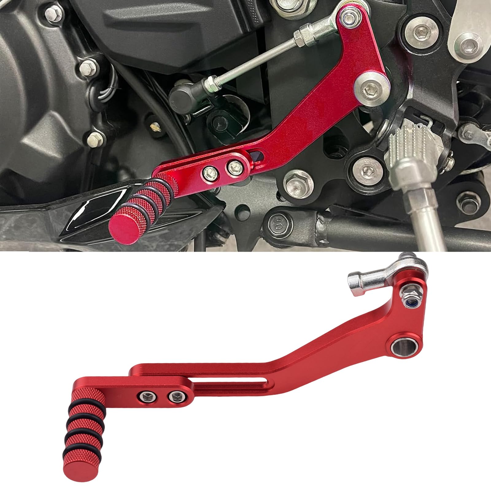 [HRuizq] Motorcycle Shift Pedal Compatible with Kawasaki Ninja 400 Ninja красный