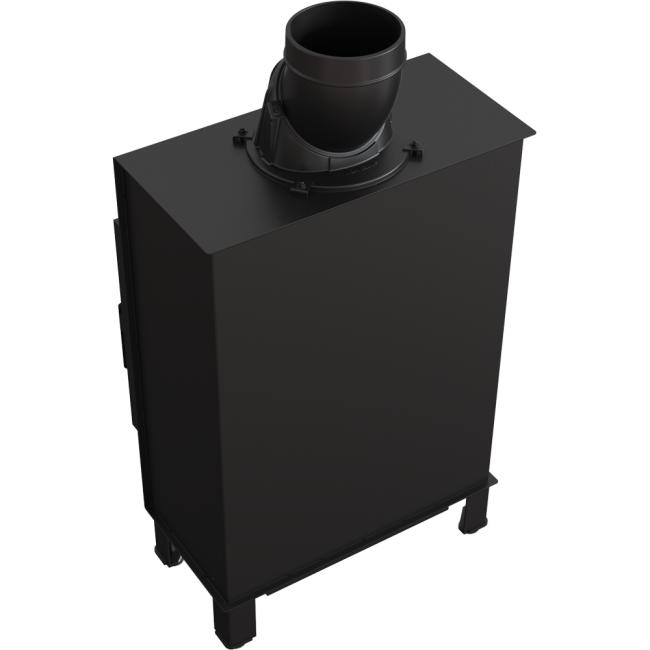 Smart steel fireplace KRATKI LUCY SLIM 8 kW Ø 160 MSK