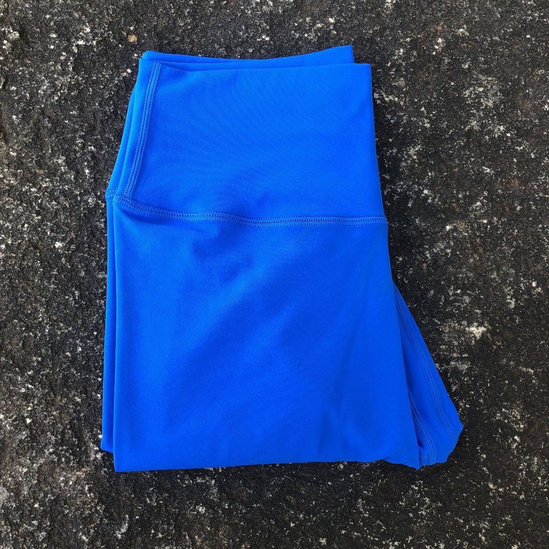 Pure Color High Waist Fashion Ankle-Length Pants Peach Hip Yoga