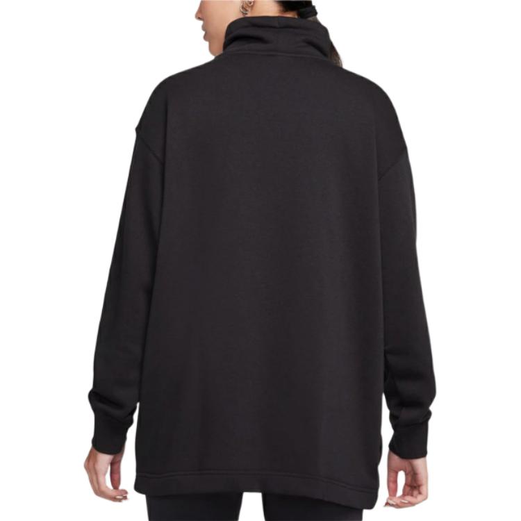 Nike Letter Logo Long Sleeve Sweatshirt Women sweatshirt Black FB8665-010