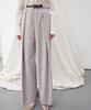 RE RHEE Belt Waist Detail Wide Leg Trousers Beige