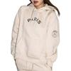 Jordan X PSG Brooklyn SS24 Paris Saint Germain, Felpa Casual con Cappuccio e Lettere, Fodera in Pile, da Donna, Kaki FN5177-126