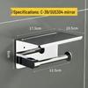 JINGRUIXIANG 304 Stainless Steel Toilet Paper Holder with Phone Shelf