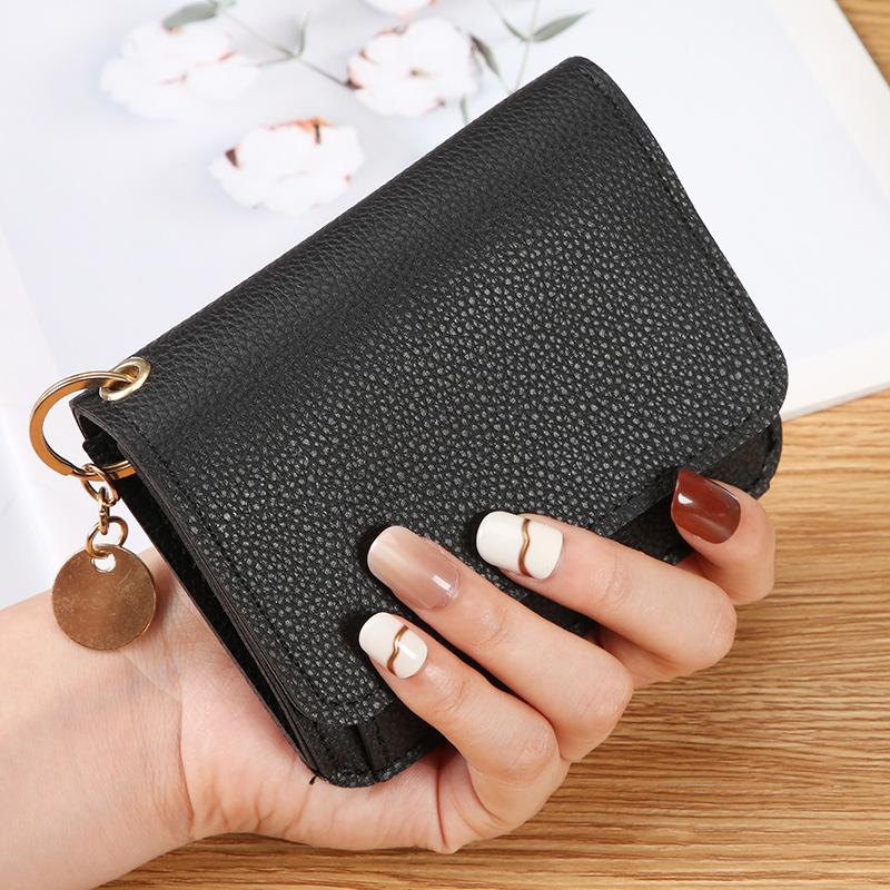 Ladies Wallet Compact Coin Purse Multifunctional Wallet Soft Korean Wallet For Daily Use Pocket Travel