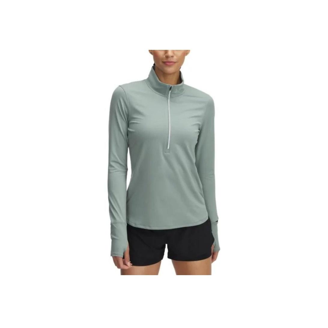 Under Armour Qualifier Running Slim Fit Long Sleeve T-Shirt Women Lime-Green 1379349-348 S
