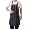 1pcs Kitchen Cooking Apron Chef Aprons With Pockets Catering Sleeveless Apron Men Woman BBQ Waiter Overalls Kitchen Accessories