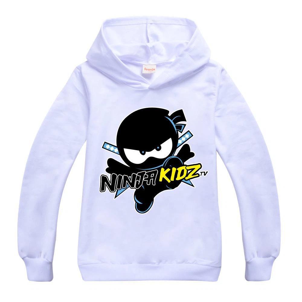 Children's Cartoon Print Long Sleeve Hooded Sweatshirt