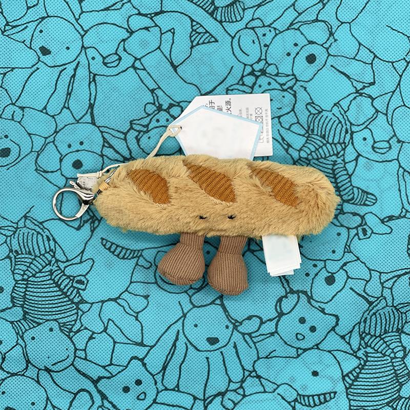 Neuer Schneemann JC Marshmallow Plüschtier, Kleiner Kirsch-Anhänger, Kleine Schildkröte Plüschtier, Croissant, Kleiner Pinguin JC Taschenanhänger