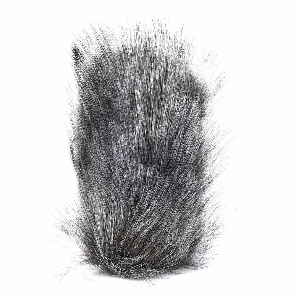 

Outdoor Microphone Artificial Fur Cover Mic Windshield for Camera Recorder(L) S