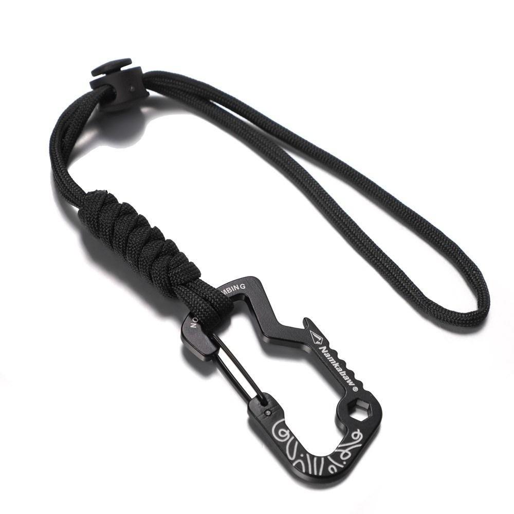with Paracord Keychain Anti-Loss Rope 2Colors Quick Hanging Buckle  for Camping Hiking