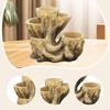 Tree Stump Flower Pot Flower Vase Decorative Organizer Indoor Plants Figurine Plant Pot for Office Desk Table Centerpiece