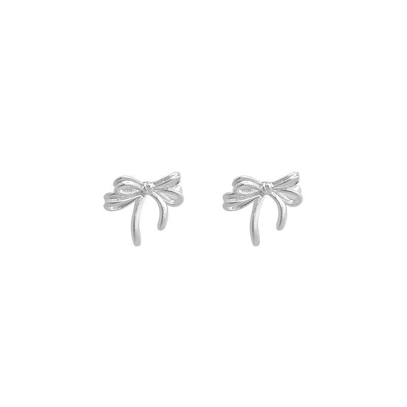 Cute Bow Earrings  Sweet Little Fresh Princess Versatile New Earrings