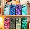 Camouflage Pattern Phone Case Silicone Soft For IPhone 17 16 15 14 13 12 11 X XR Plus Pro Max Plus