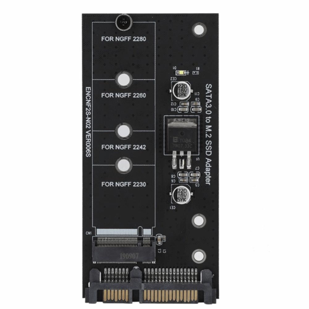 22PIN M.2 NGFF To SATAs Adapter Black Hard Drive Disk Adapter Hard Drive Disk Upgrad