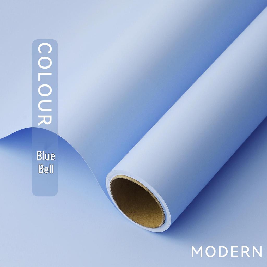 Korean Style Matte Floral Wrapping Paper - Morning Mist Roll, Skin-Feel, Waterproof.