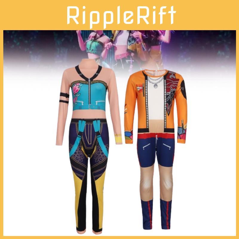 Hunters Demon Kpop Zoey Rumi Cosplay Jumpsuit Costume Halloween Performance