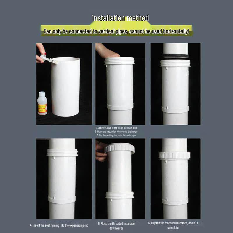 Jinghong PVC Extendable Threaded Drain Pipe Connector