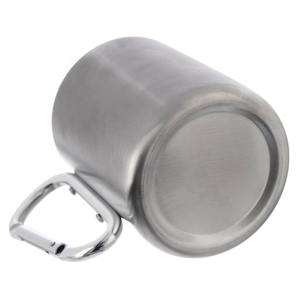 Tourist Picnic Fishing Scout Steel Mug with Carabiner