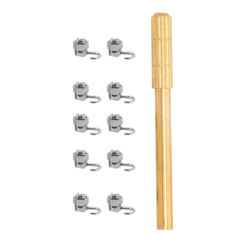 

10 шт. / набор Стоматологический ортодонтический активный обжимной крючок-стопор Стоматологический инструмент Аксессуар