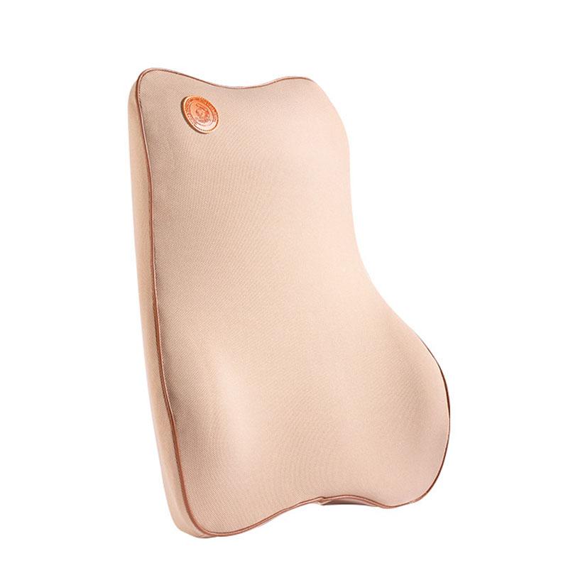 

Роскошная поясничная поддержка, подушка для поддержки поясницы, автокресло, дорожная релаксация, поддержка головы и талии для памяти бежевый