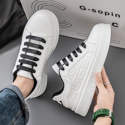 Zomer herenschoenen nieuwe ademende kleine witte schoenen jongens trend veelzijdige platform sportschoenen casual board schoenen trendy schoenen