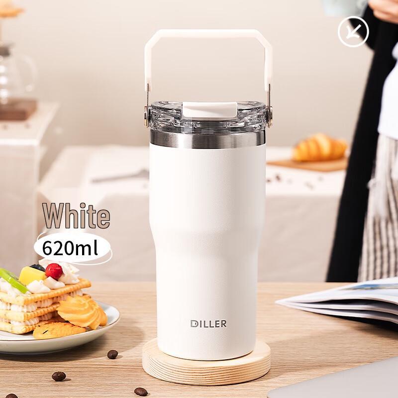 Diller 620ML Portable Stainless Steel Dual-Drink Insulated Bottle