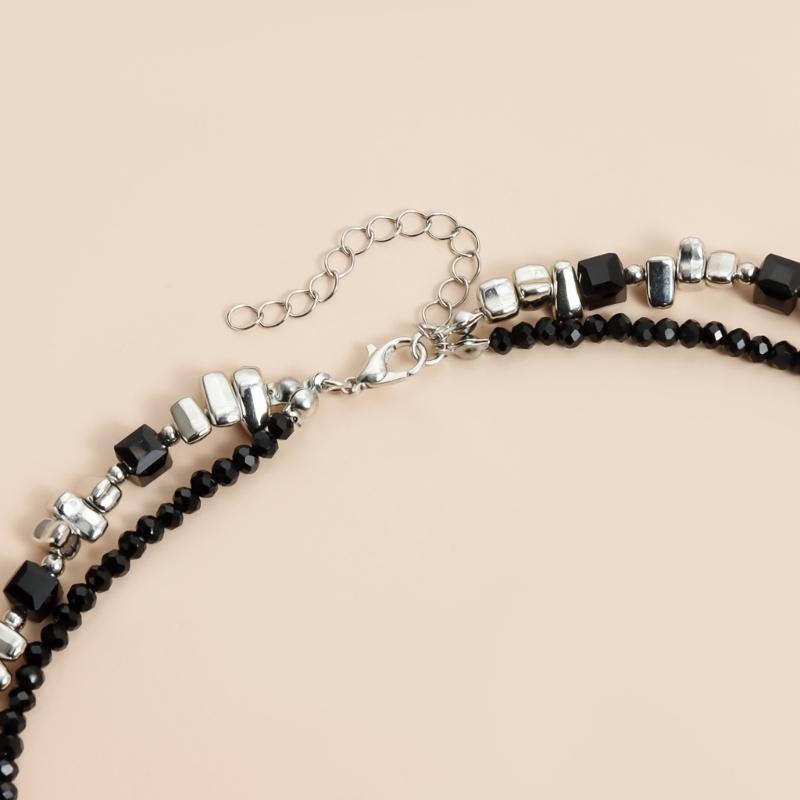 Unique Heart Shaped Bead Necklace Adjustable Length For Women Trendy Accessory Lightweight Comfort Gift