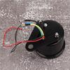 Motorcycle Backlight Tachometer Speedometer Aluminum Gauge ReplacementBlack Housing Black Dial