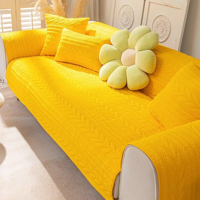 

Ткань из чистого хлопка, диванная подушка, противоскользящая пылезащитная толстая стеганая спинка, полотенце, минимализм, домашний коврик для гостиной 70x70cm 1pcs