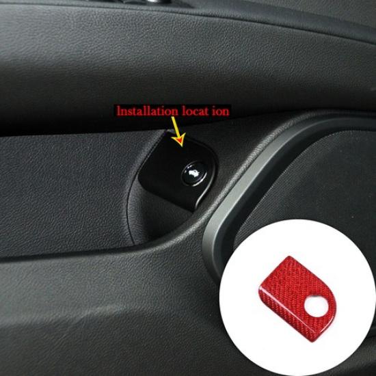 Carbon Rear Door Electric Tailgate Switch Button Cover For Maserati Ghibli 14-19