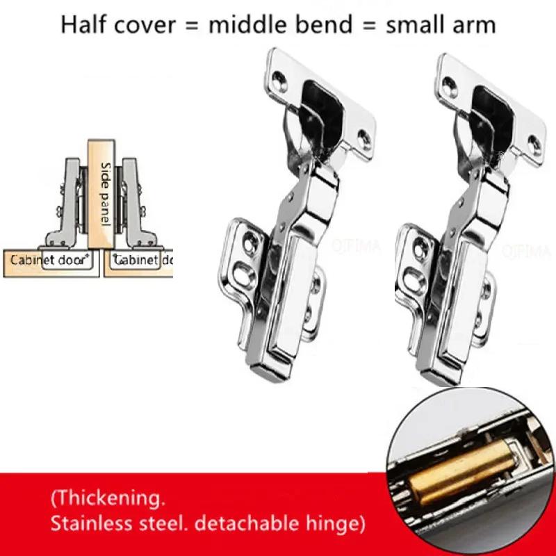 

2 шт. Нержавеющая сталь гидравлический шкаф дверной петли петли для мебели шкафа демпфер буфер мягкое бесшумное закрытие для всей кухни