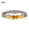 Personalized Stainless Steel Bracelet Men Trendy Hip-hop Irregular Geometric Titanium