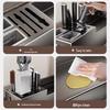 Punch-Free Wall-Mounted Kitchen Storage Rack with Chopstick Holder