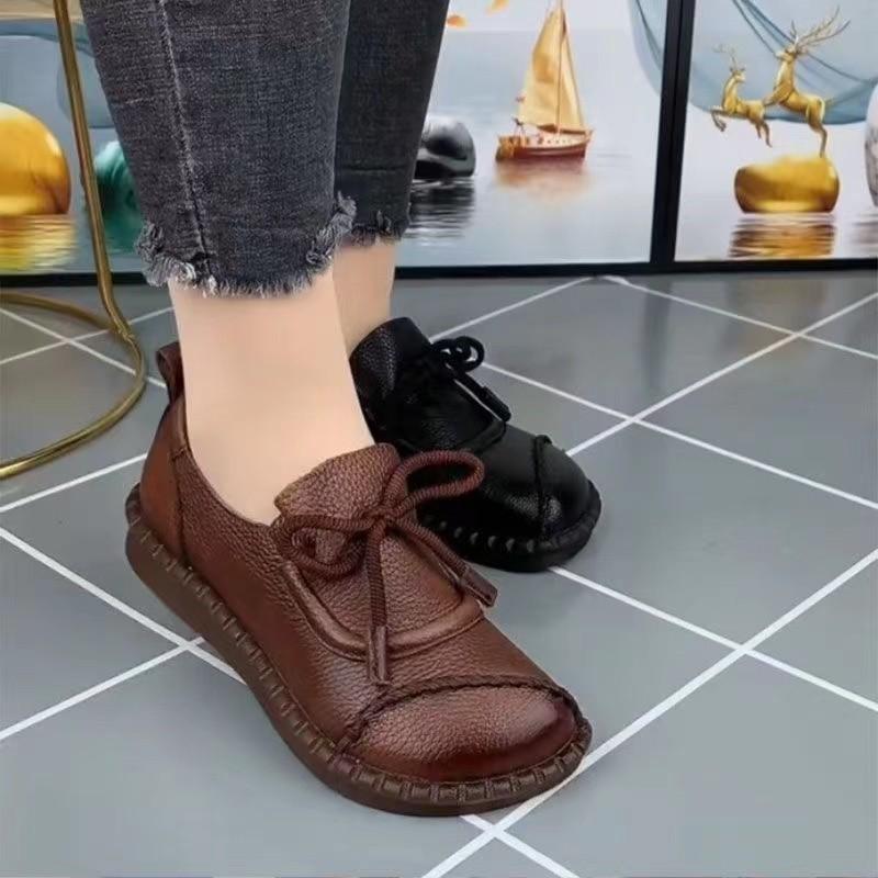 New 2025 Retro Casual Loafers Fashionable Casual Women's Shoes Autumn 2025 Thick Soled Small Leather Shoes Zapatos De Mujer