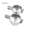 2pcs Spotlight Mount Brackets Stable Light Clamp Holders Replaceable Motorcycle Light Parts - Black / Silver