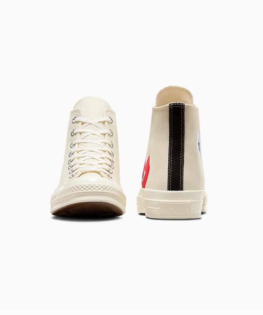 Converse X Comme Des Garçons Play Chuck 70 Egret A08792C