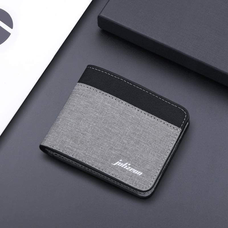 Men Wallet Black/blue/gray Card Holder Wallet Male Money Bag ID/photo/bank Holder Short Purse Credit Card Case Bag
