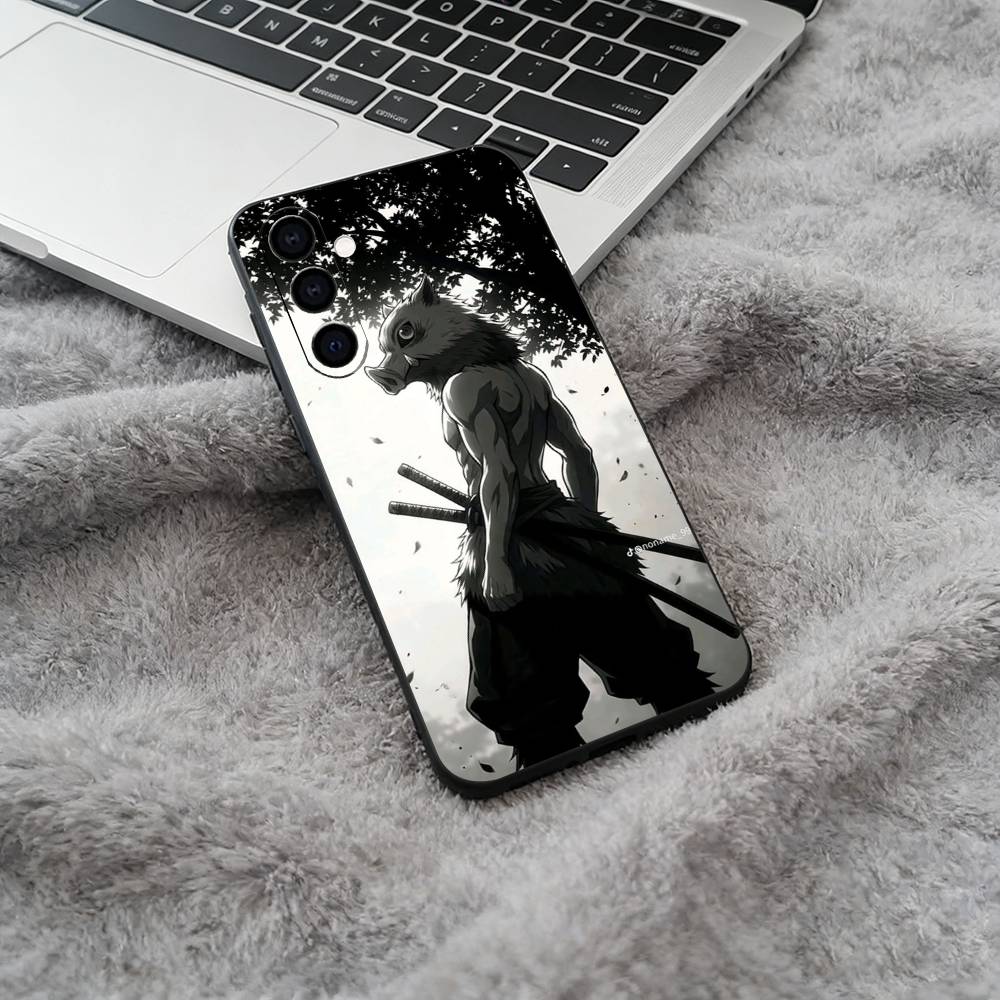 Popular Anime D-Demon Slaye Soft Silicone Phone Case for Samsung Galaxy A73/A71/A72/A70/A53/A52/A51 - Black